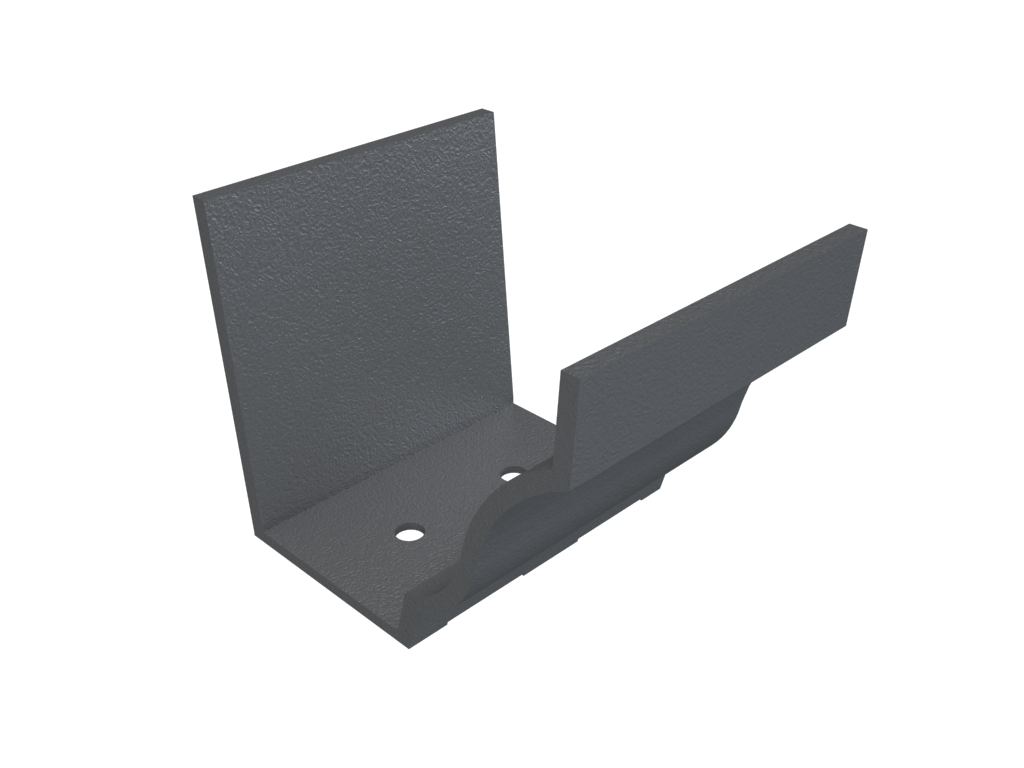 5x4" Moulded Ogee Gutter Union Connector Primed - Trade Warehouse