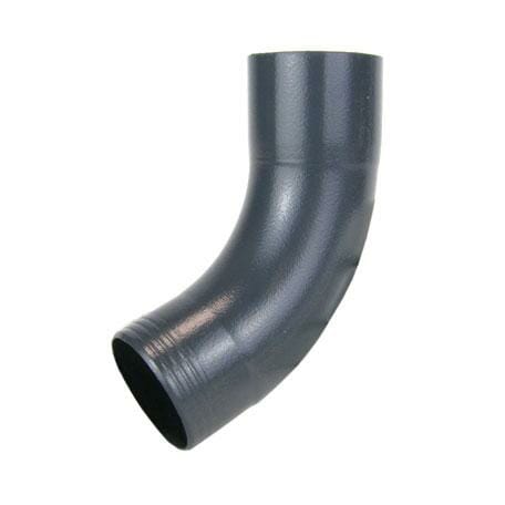 60mm Anthracite Grey Galvanised Steel Downpipe 70 Degree Bend - Trade Warehouse