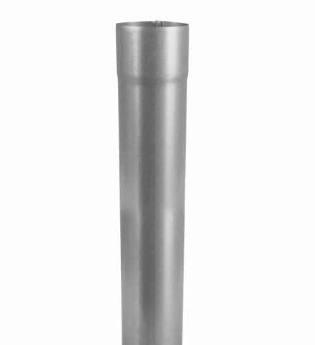60mm Galvanised Steel Downpipe 3m Length - Trade Warehouse