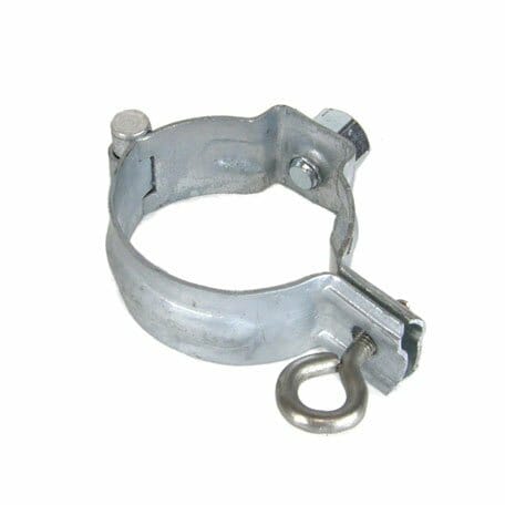 60mm Galvanised Steel Downpipe Bracket with M10 Boss - for use with M10 Screw (not included) - Trade Warehouse