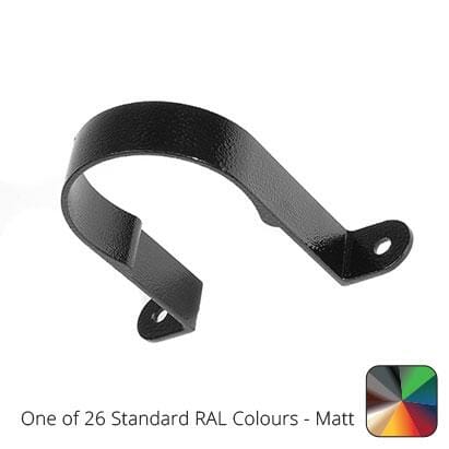 63mm (2.5") Aluminium Downpipe Clip - One of 26 Standard Matt RAL colours TBC - Trade Warehouse