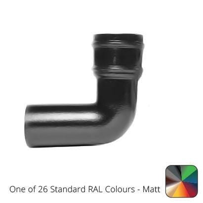 63mm (2.5") Cast Aluminium 90 Degree Bend without Ears - One of 26 Standard Matt RAL colours TBC - Trade Warehouse