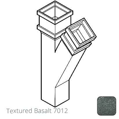 75 x 75mm (3"x3") Cast Aluminium 135 Degree Branch without Ears - Textured 7012 Basalt Grey - Trade Warehouse