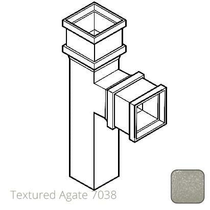 75 x 75mm (3"x3") Cast Aluminium 90 Degree Branch without Ears - Textured 7038 Agate Grey - Trade Warehouse