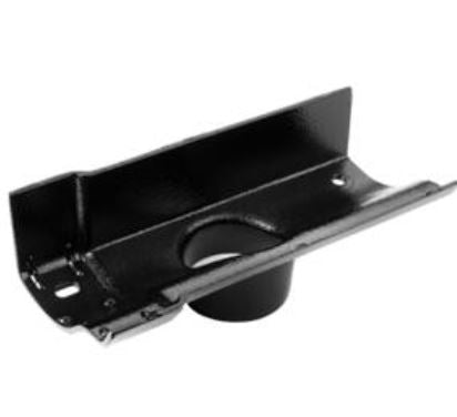 75x75 (3"x3") square outlet Cast Aluminium Victorian Ogee 125mm (5") Gutter Running Outlet - Single - Trade Warehouse