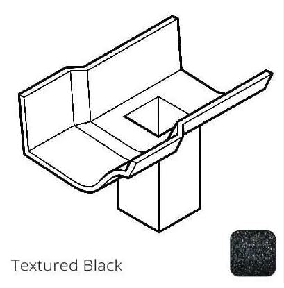 75x75 (3"x3") square outlet Cast Aluminium Victorian Ogee 125mm (5") Gutter Running Outlet - Single - Trade Warehouse