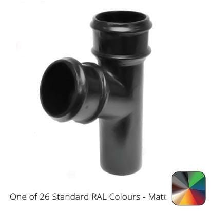 76mm (3") Cast Aluminium Downpipe 112 Degree Branch without Ears - One of 26 Standard Matt RAL colours TBC - Trade Warehouse