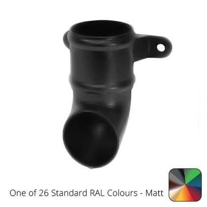 76mm (3") Cast Aluminium Downpipe Shoe with Ears - One of 26 Standard Matt RAL colours TBC - Trade Warehouse