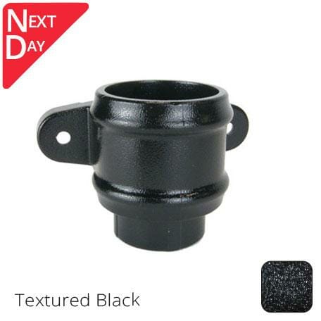 76mm (3") Ornate Heritage Cast Aluminium Eared Socket - Textured Black - Trade Warehouse