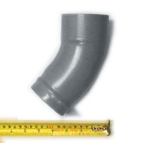 80mm Galvanised Steel Downpipe Shoe - Short Heel - Trade Warehouse