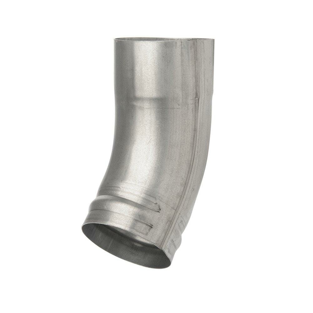 80mm Galvanised Steel Downpipe Shoe - Short Heel - Trade Warehouse