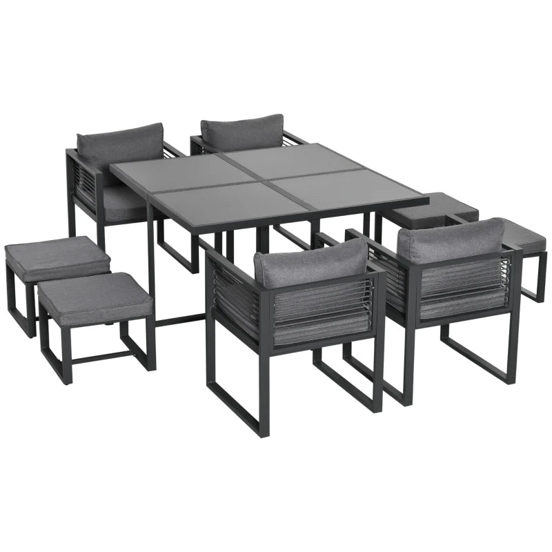 8 Seater Aluminium Outdoor Dining Set