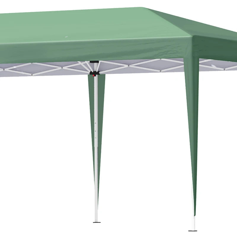 Green 6m x 3m x 2.65m Pop Up Gazebo With Double Roof and Carrying Bag