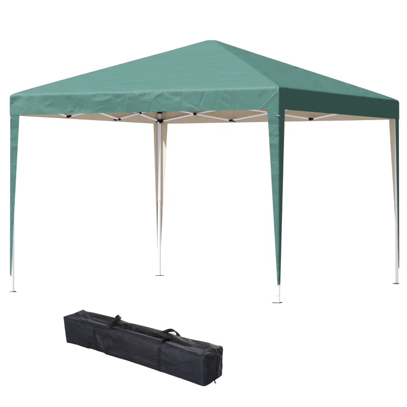 3m x 3m Green Pop Up Gazebo (Adjustable Height)