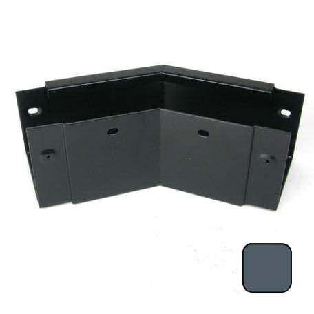 125x100mm Aluminium Joggle Box 135 Degree Internal Gutter Angle - RAL 7016M Anthracite Grey