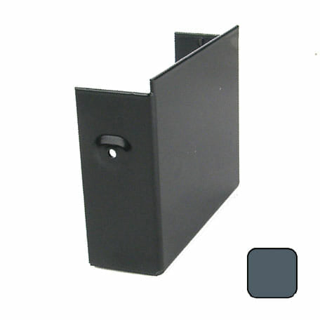 125x100mm Aluminium Joggle Box Right Hand Stopend - RAL 7016M Anthracite Grey