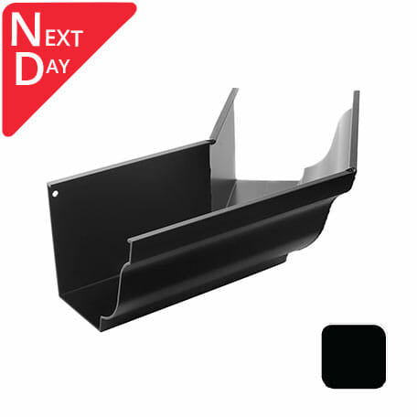 125x100mm SnapIT Aluminium Moulded 135 Degree External Gutter Angle - RAL 9005M Matt Black