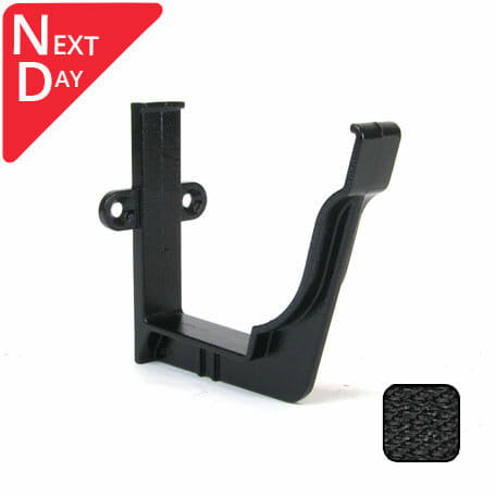 125x100mm SnapIT Aluminium Moulded Fascia Bracket - Textured Black