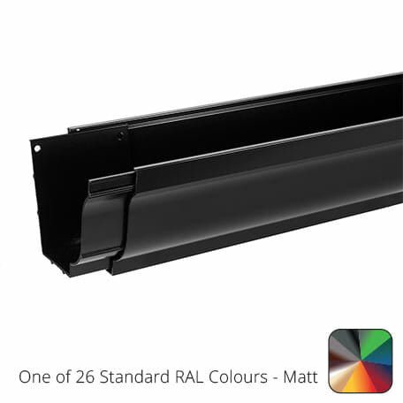 125x100mm SnapIT Aluminium Moulded 3m Gutter Length - One of 26 Standard Matt RAL colours TBC