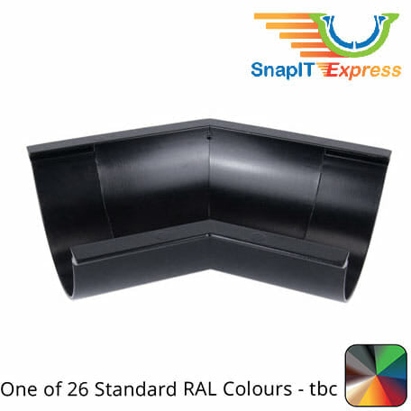 125mm (5") SnapIT Express Aluminium Half Round 135 Degree Gutter Angle - One of 26 Standard RAL Colours TBC