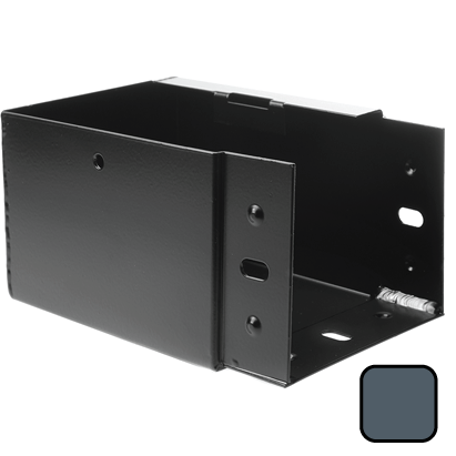 200x150mm Aluminium Joggle Box Left Hand Stopend - RAL 7016M Anthracit