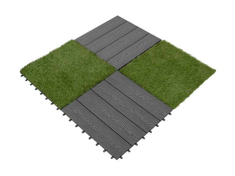 Artificial Grass Tile, Pack of x5, Large (600mm x 600mm) - Trade Warehouse