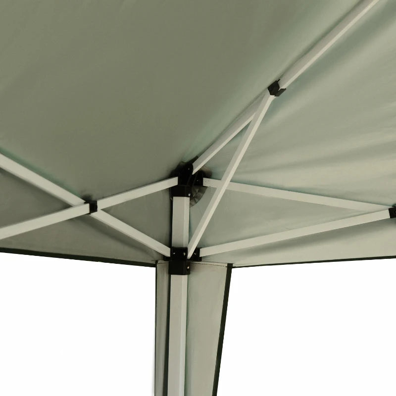 3m x 3m Green Pop Up Gazebo (Adjustable Height)