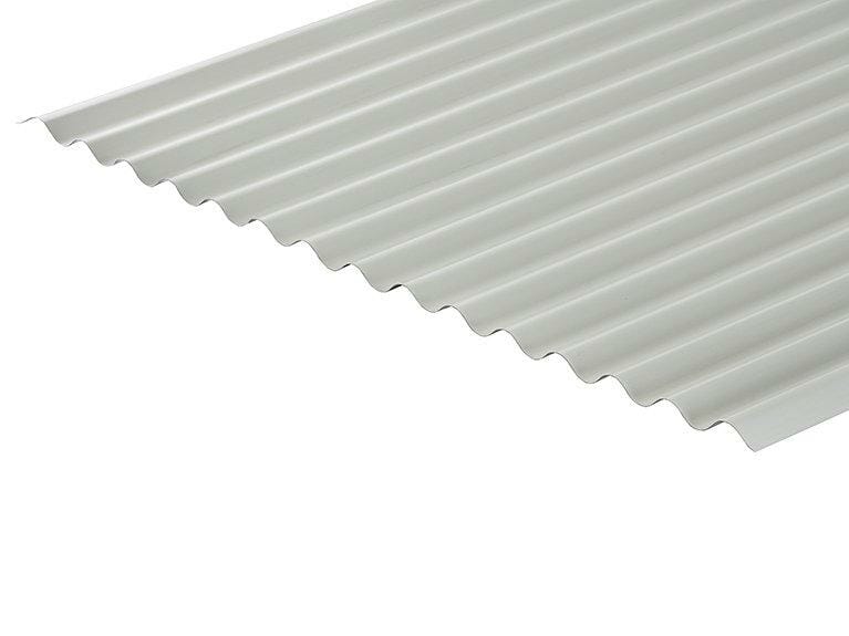 Corrugated 13/3 Profile Polyester Paint Coated 0.5mm Metal Roof Sheet White - Trade Warehouse