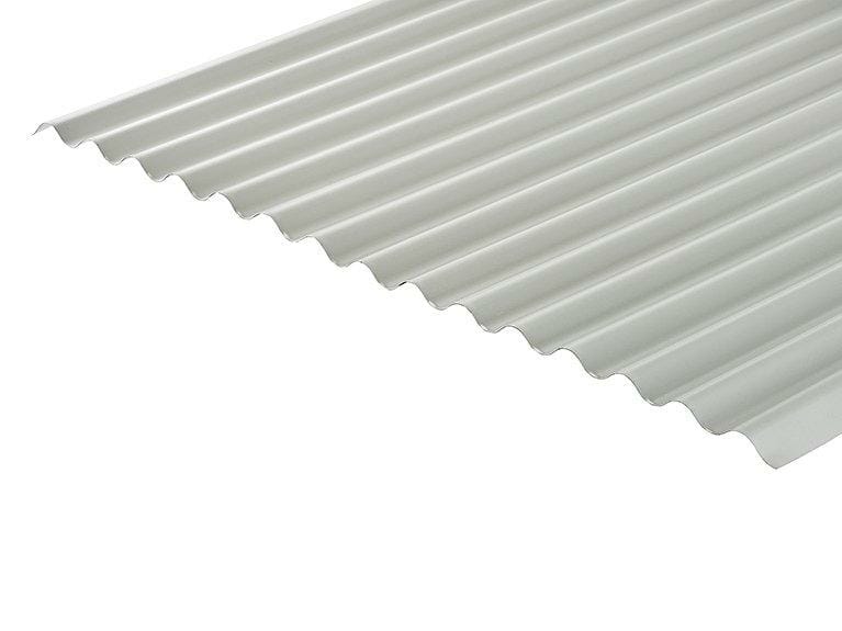 Corrugated 13/3 Profile PVC Plastisol Coated 0.5mm Metal Roof Sheet Goosewing Grey - Trade Warehouse