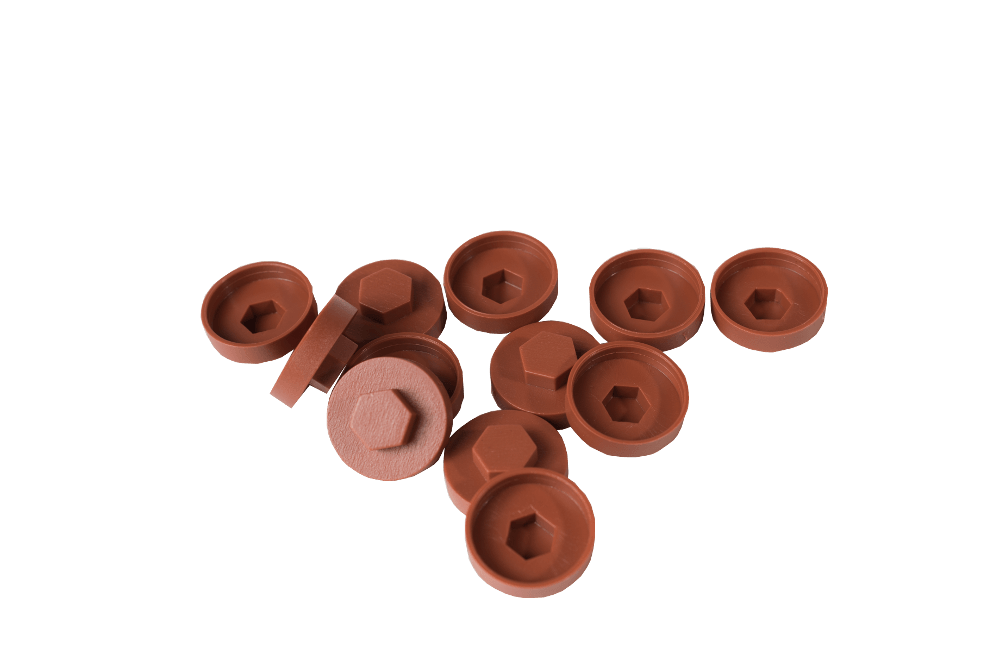 HC19 19mm Brown Colour Caps - Pack of 100 - Trade Warehouse
