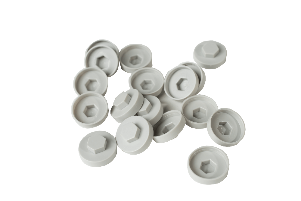 HC19 19mm White Colour Caps - Pack of 100 - Trade Warehouse
