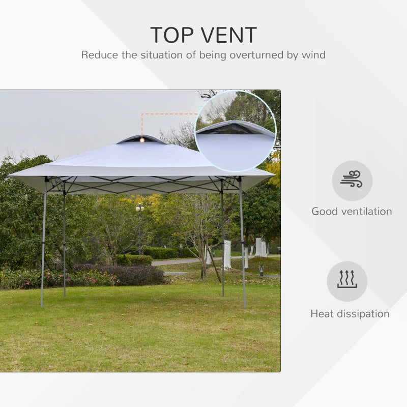 4m x 4m White Pop-up Gazebo Canopy Tent