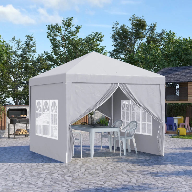 3m x 3m White Pop Up Gazebo