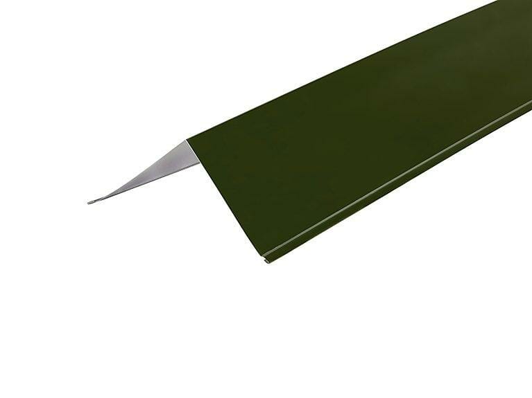 Metal Polyester Painted Juniper Green Barge Flashing 200mm x 200mm x 3000mm - Trade Warehouse