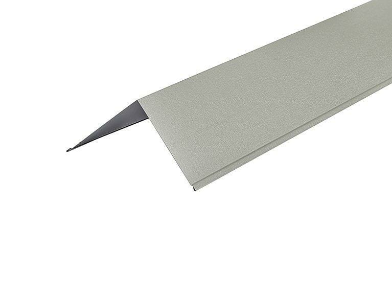 Metal PVC Plastiol Coated Goosewing Grey Barge Flashing 150 x 150mm x 3000mm - Trade Warehouse