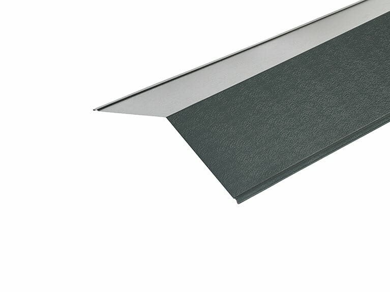 Metal PVC Plastiol Coated Merlin Grey Ridge Flashing 150 x 150mm x 3000mm - Trade Warehouse