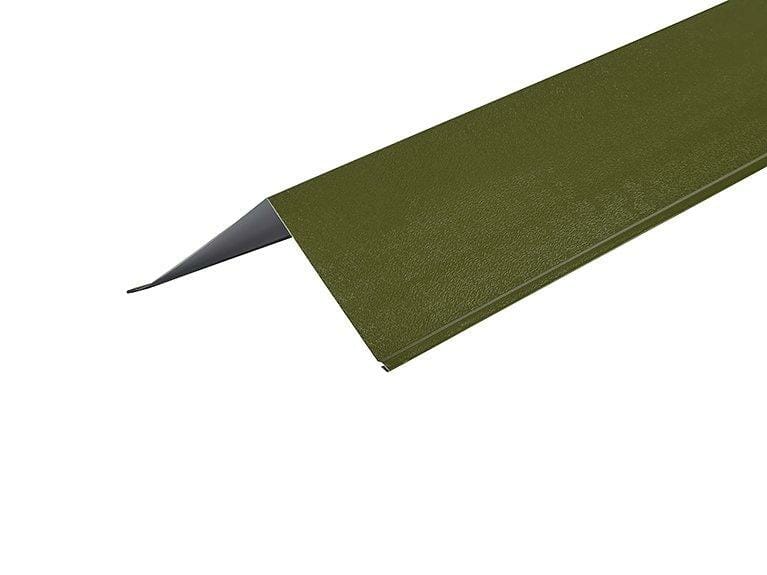Metal PVC Plastisol Coated Olive Green Barge Flashing 150 x 150mm x 3000mm - Trade Warehouse