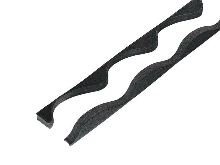 Pairs of fillers to fit 41/1000 Tileform profile Supaseal (25mm) Black with 6mm base - Trade Warehouse