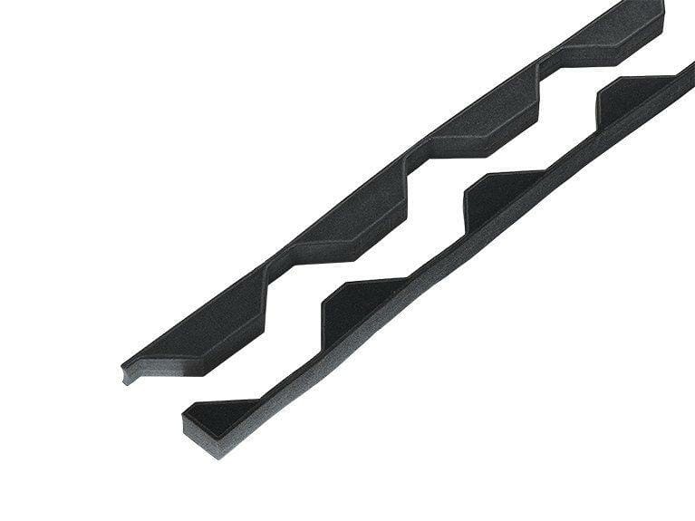 Pairs of profiled foam fillers to fit 34/1000 Supaseal (25mm) Black with 6mm base - Trade Warehouse