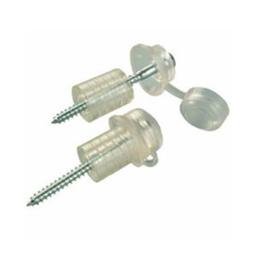 PVC Corrugated Sheet Fixing Screws - Clear - Pack of 10 - Trade Warehouse