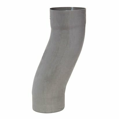 80mm Quartz Zinc Downpipe 60mm Projection Fixed Offset