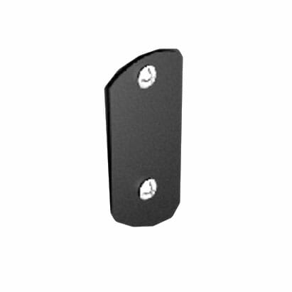 76mm Swaged Aluminium Square ACCESS pipe PLATE PPC - Matt Black