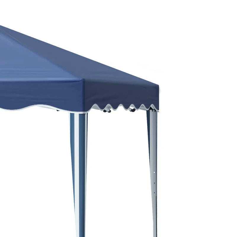 3m x 3m Blue Pop Up Gazebo Canopy - Foldable With Carry Bag